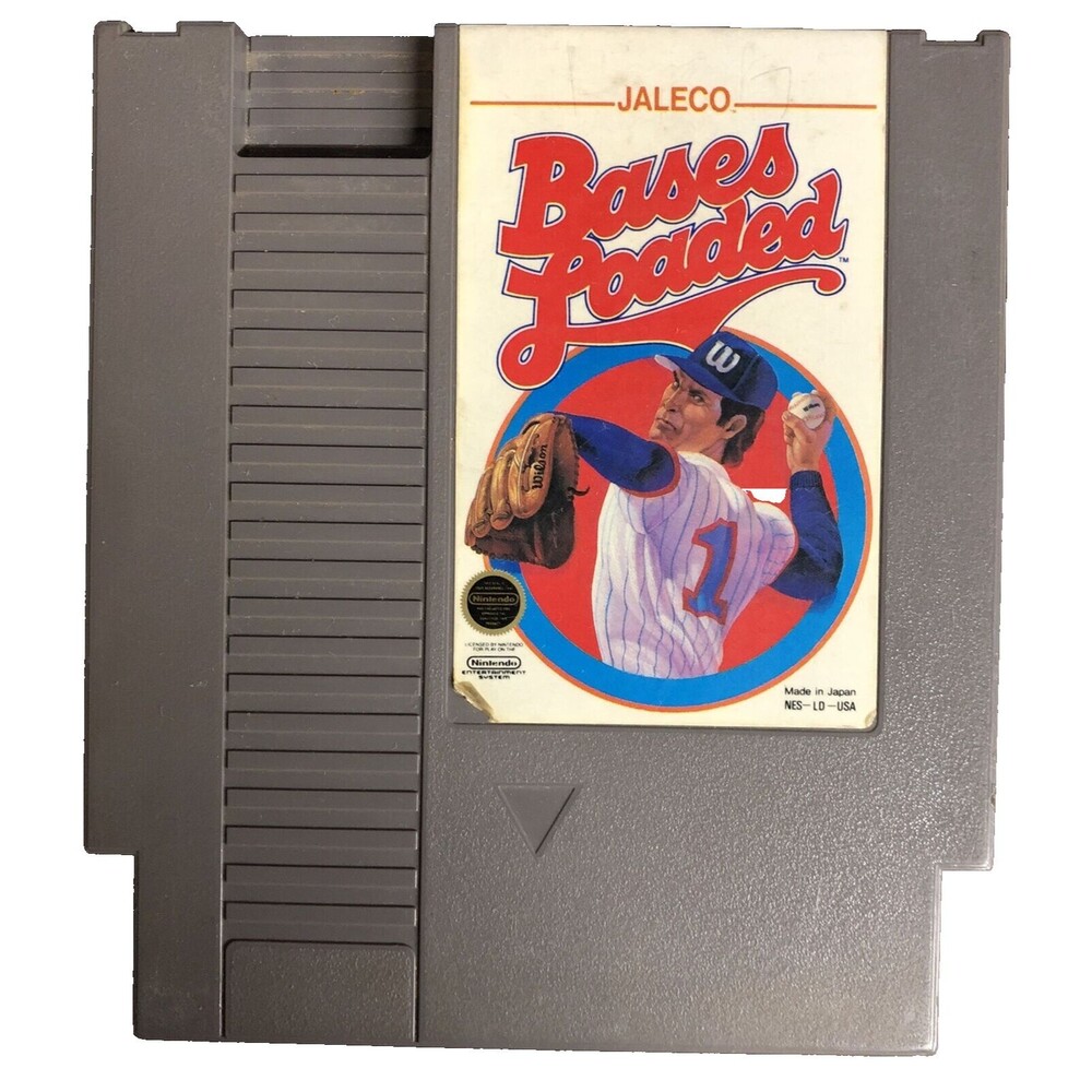 Bases Loaded Nintendo NES Authentic Game Cartridge Loose Jaleco Flawed Label